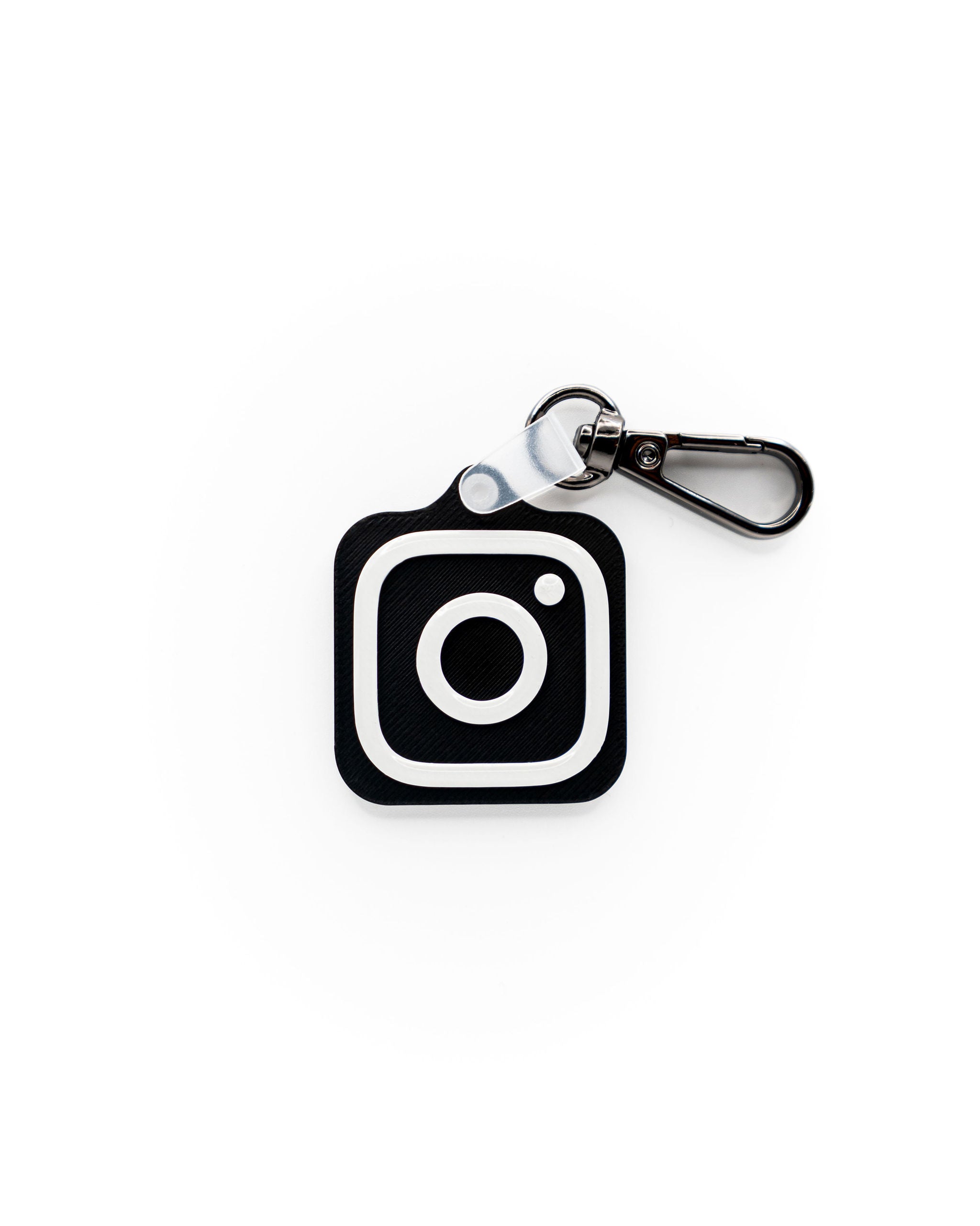 Instagram Tag | Black - White (Resin Gloss)