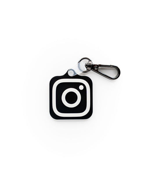Instagram Tag | Black - White (Resin Gloss)