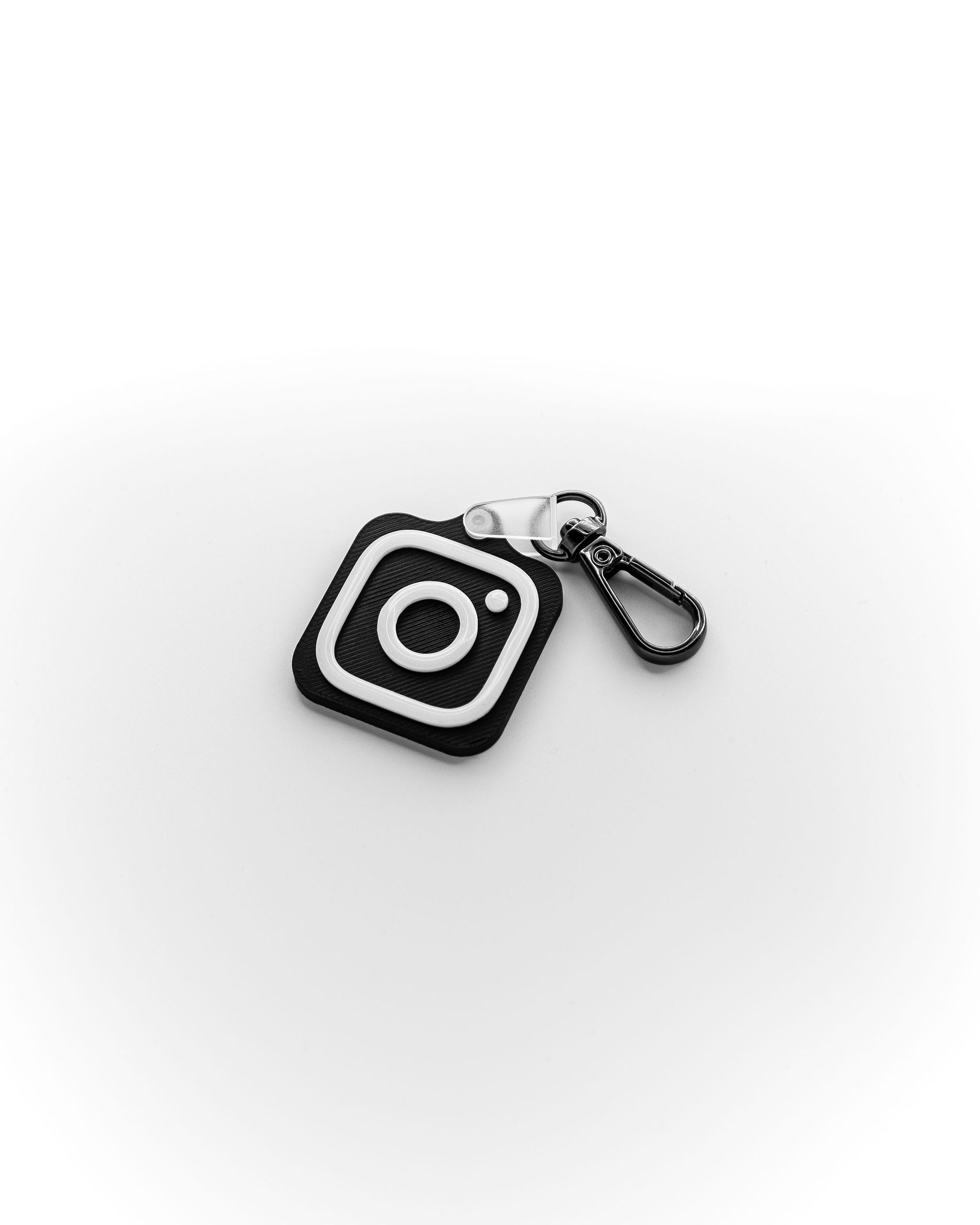Instagram Tag | Black - White (Resin Gloss)