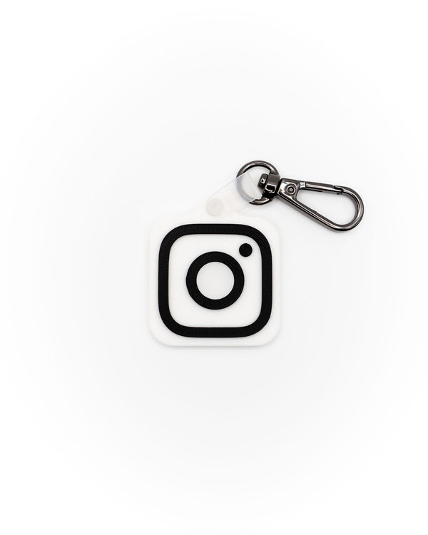 Instagram Tag | White - Black